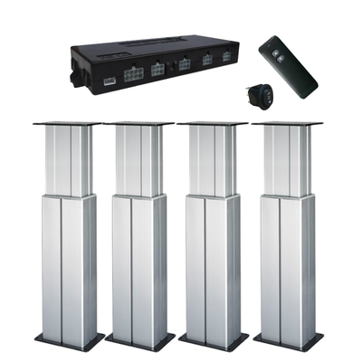 Multi-Column 2-Stage Lifting System Synchronized Control for Heavy-Duty Workbenches Control Consoles