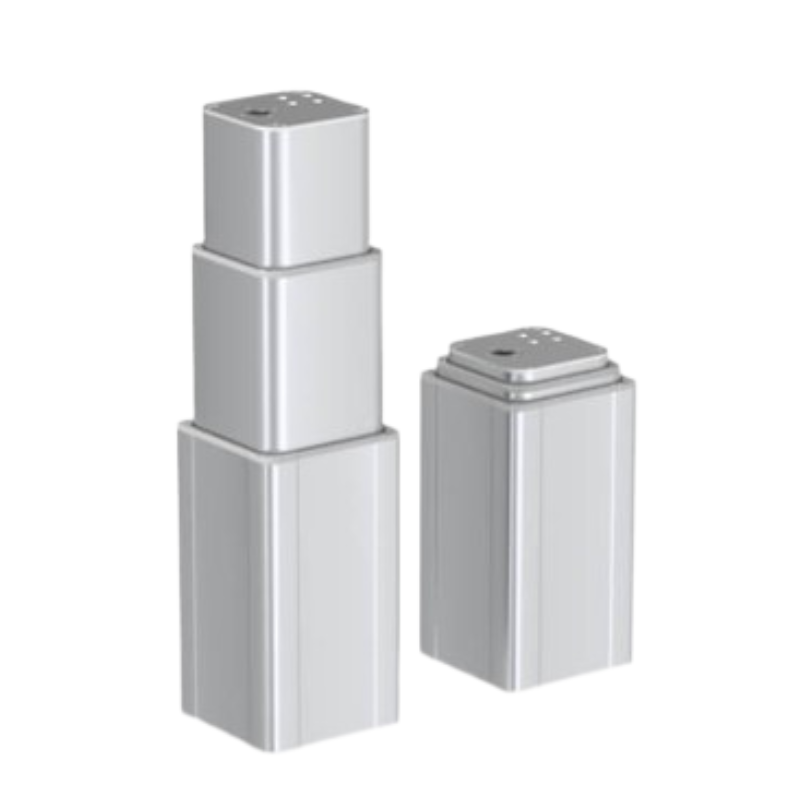 3 Stage Square Telescopic Actuator Electric Lift Column 1300 lbf High Thrust 800mm Stroke