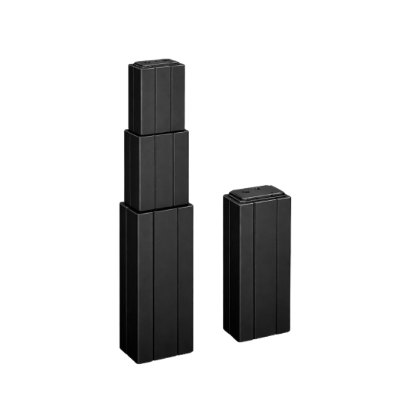 Heavy-Duty Black Lifting Column 3-Stage 200KG Load for Industrial Automation