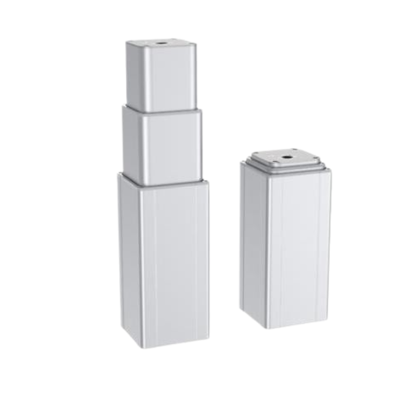 Platform Between Column 3 Stage 6000N High Load Telescopic Lifting Column For Adjustable ...